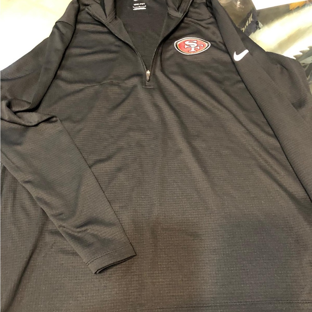 SF Nike Black Quarter-Zip Sweater